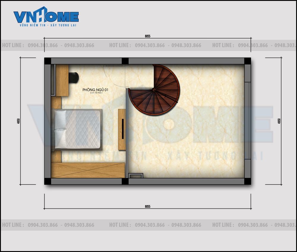 bản vẽ chi tiết công năng sử dụng tầng lửng của căn nhà lô hiện đại