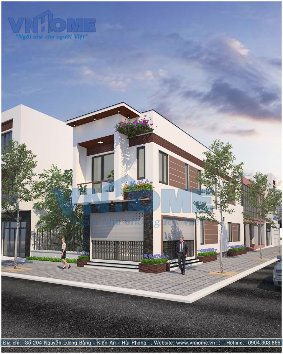 Mẫu thiết kế nhà lô hiện đại diện tích 5x19m tại Tiên Lãng, Hải Phòng 2