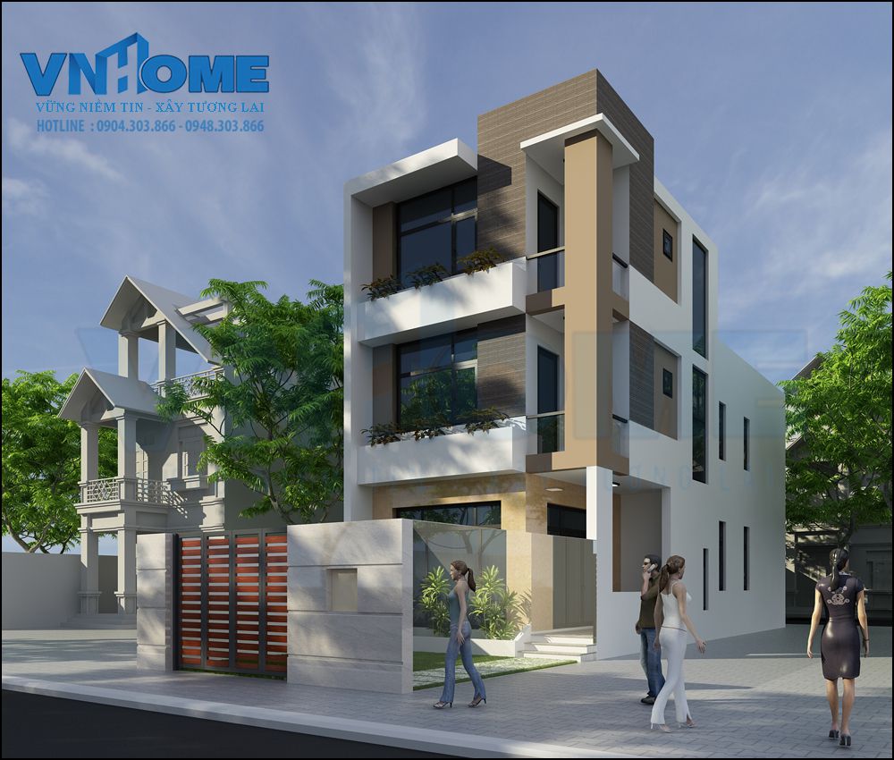 mẫu thiết kế nhà lô hiện đại đẹp