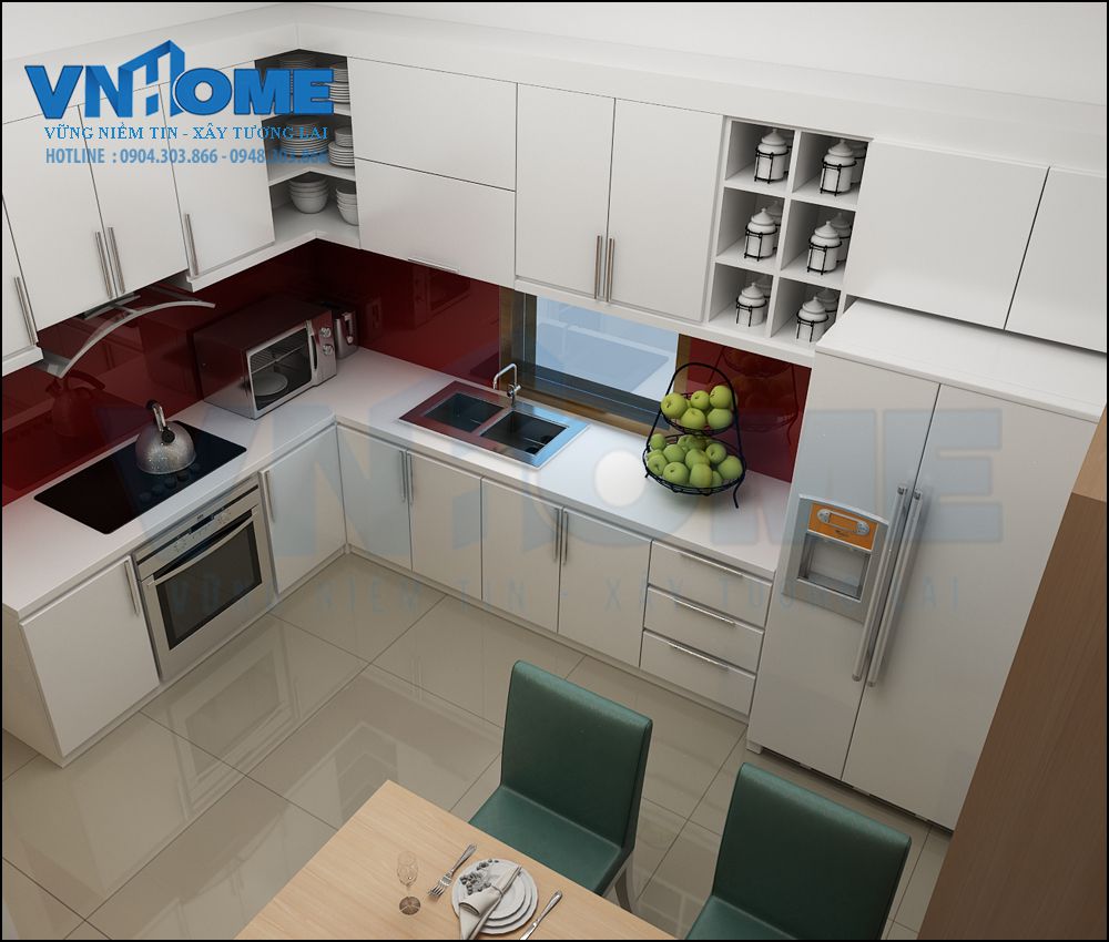 Thiết kế nội thất phòng bếp đẹp