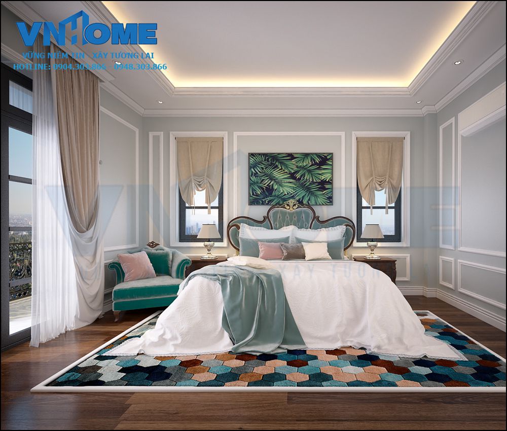 thiết kế nội thất phòng ngủ đẹp sang trọng
