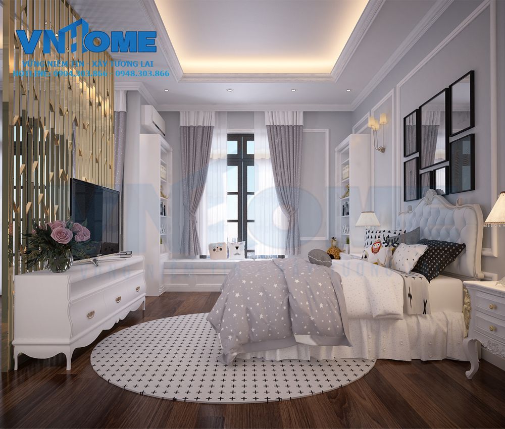 thiết kế nội thất phòng ngủ đẹp sang trọng