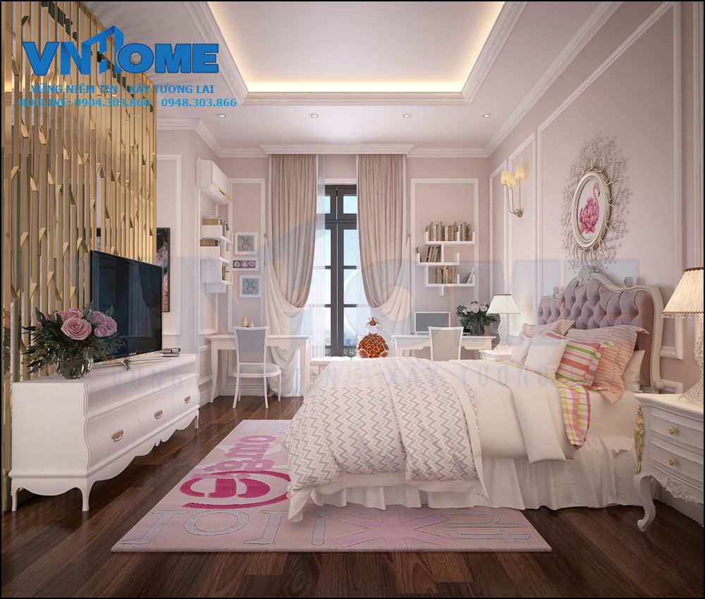thiết kế nội thất phòng ngủ đẹp sang trọng