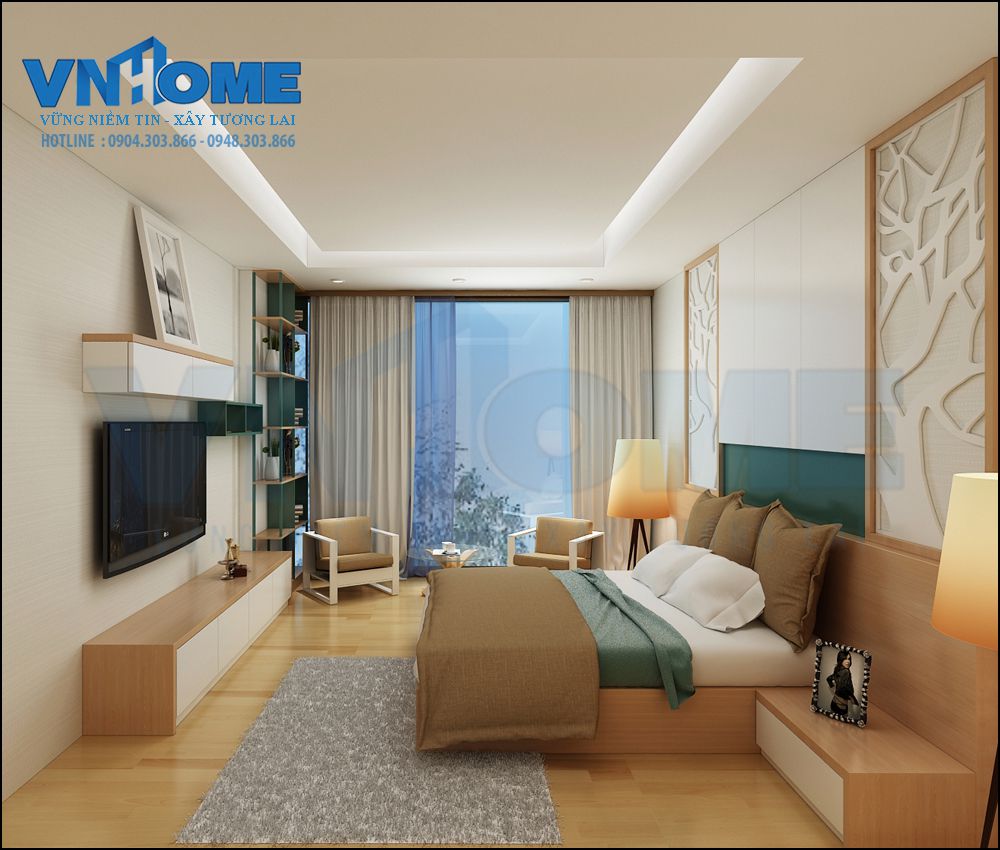 thiết kế nội thất phòng khách của căn nhà lô hiện đại