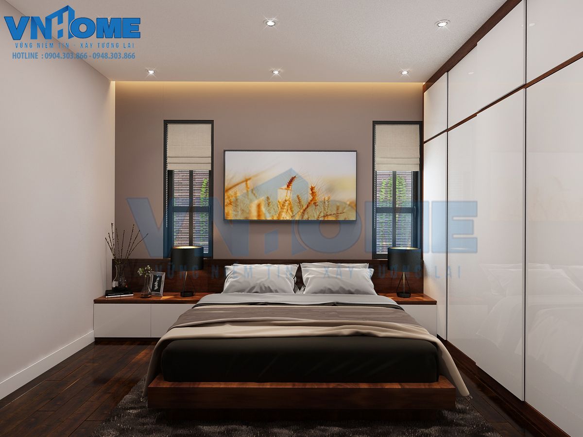 phòng ngủ của biệt thự hiện đại