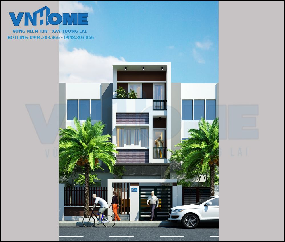 thiết kế nhà lô hiện đại tại Quảng Ninh