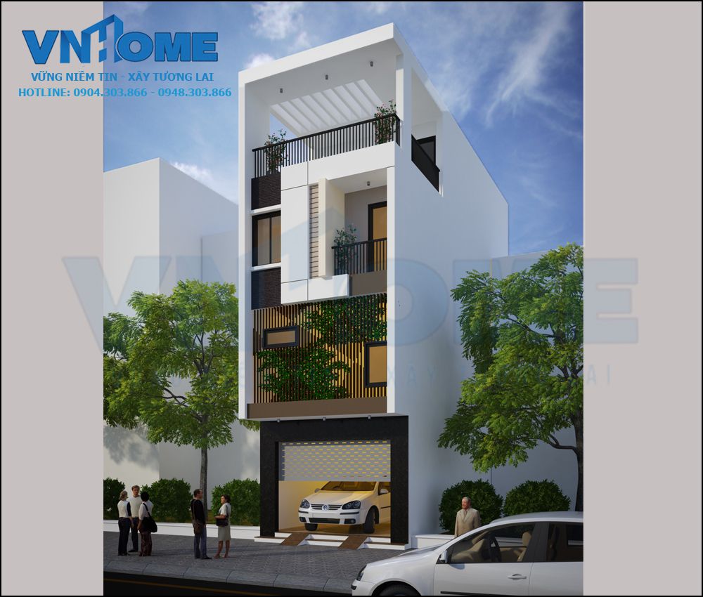 thiết kế nhà lô hiện đại tại Quảng Ninh