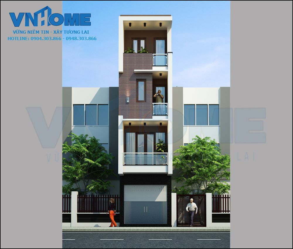 thiết kế nhà lô hiện đại tại Quảng Ninh