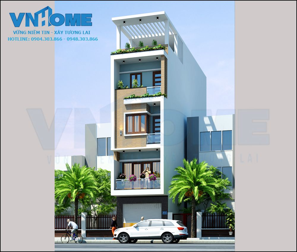 thiết kế nhà lô hiện đại tại Quảng Ninh