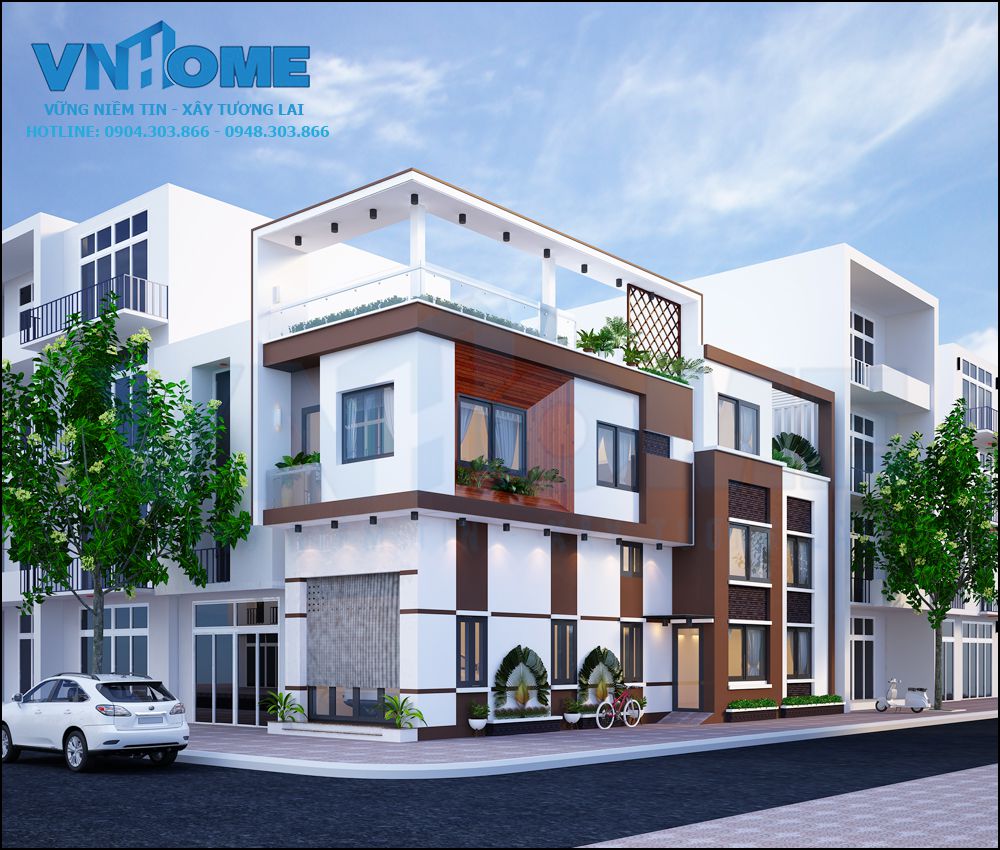 thiết kế nhà lô hiện đại tại Quảng Ninh