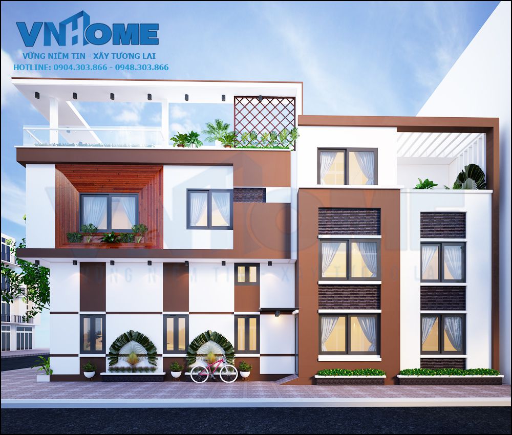 thiết kế nhà lô hiện đại tại Hải Phòng