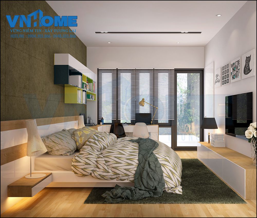 thiết kế nội thất nhà lô hiện đại 3 tầng