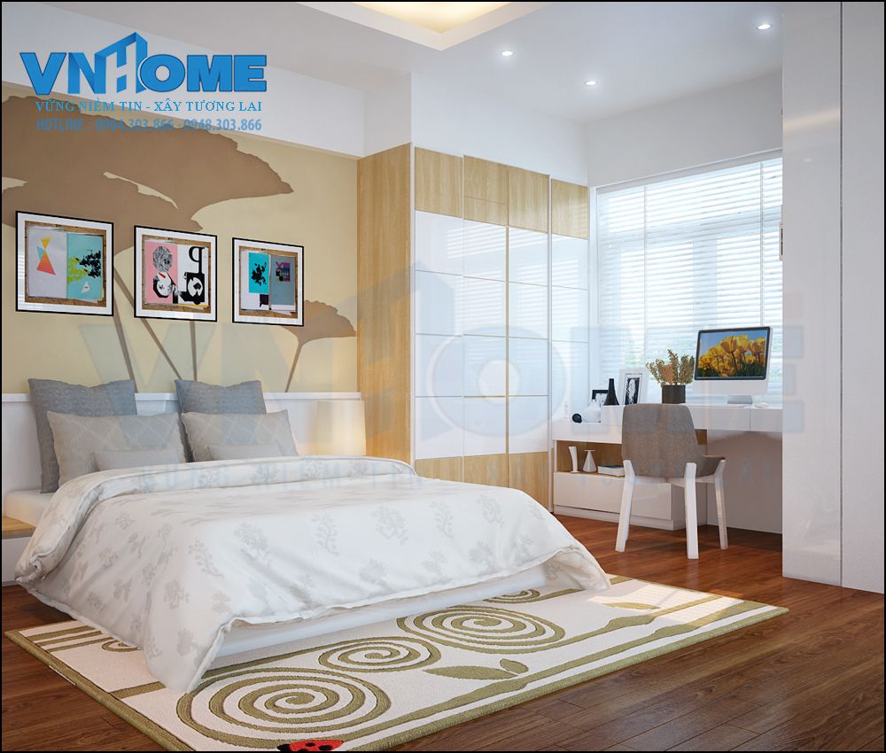 thiết kế nội thất nhà lô hiện đại 3 tầng