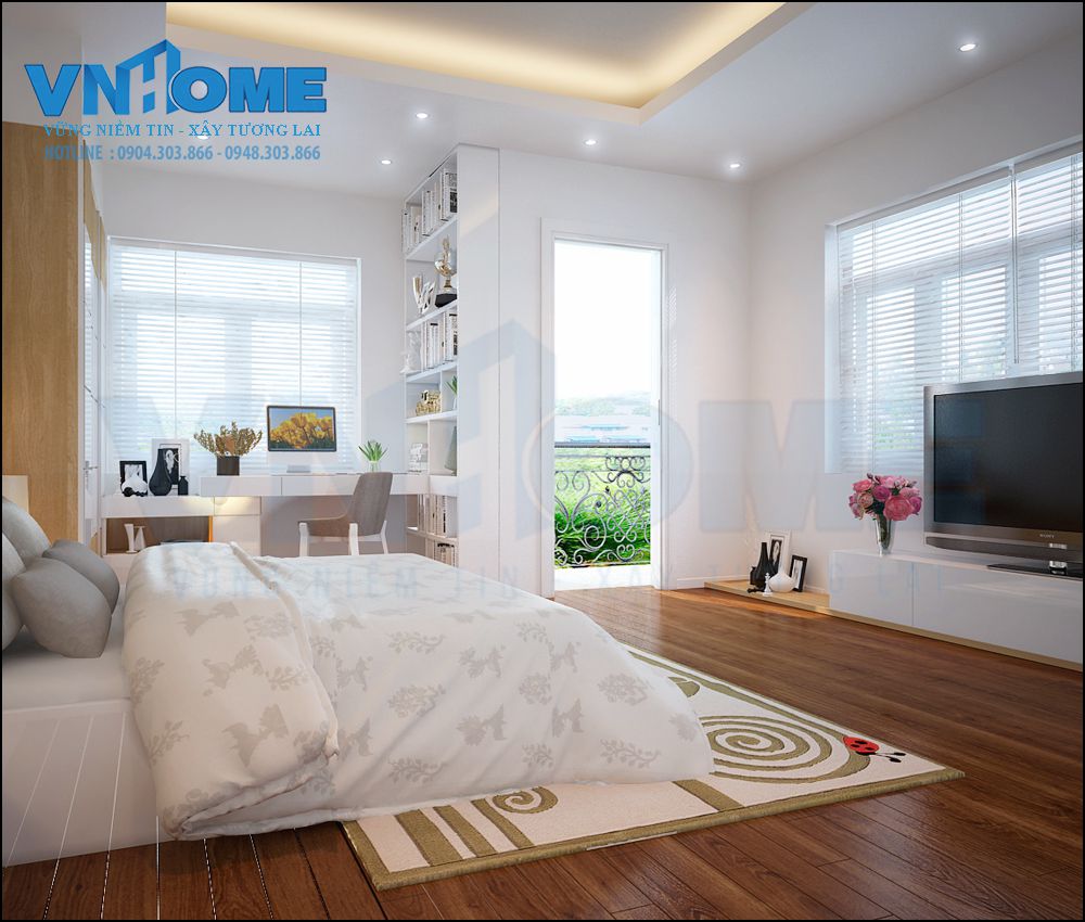 thiết kế nội thất nhà lô hiện đại 3 tầng